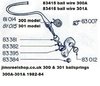 MITCHELL 300A/410A/810A LATE BAIL SCREW # 83012