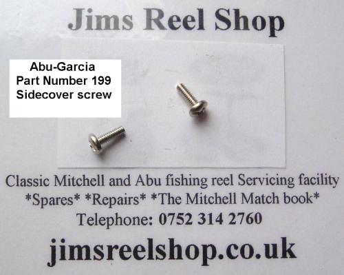 Part # 199-6F Fishing Reel Part NEW Abu Garcia Ambassadeur Side Plate Screw 