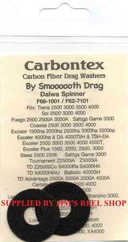 CARBONTEX DRAG REPLACEMENTS F62-7101 & F69-1001