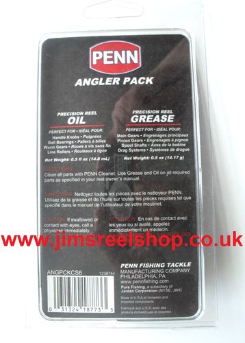 Penn Precision Reel Oil & Grease 2oz Made in USA Service