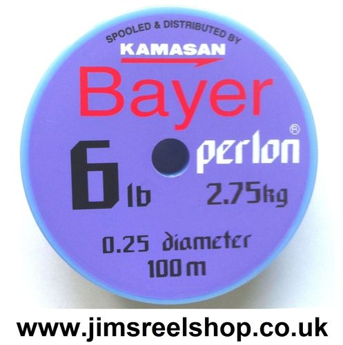 BAYER PERLON LINE 6lb 2.75kg BS 0.25mm DIAMETER