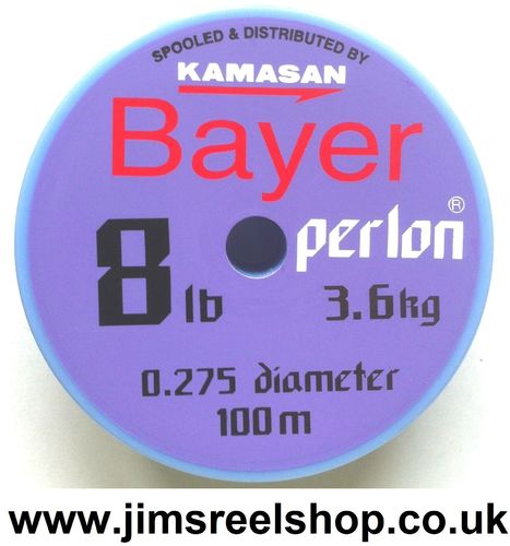 BAYER PERLON LINE 8.0lb/ 3.6kg BS 0.275mm DIAM.